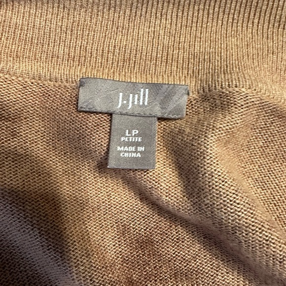 J.Jill Brown Tie-Dye Cardigan - SIZE LARGE (PETITE) - Picture 4 of 9